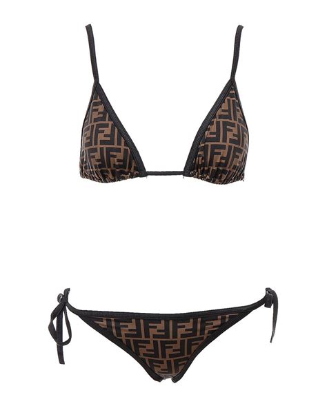 fendi black bikini|Fendi high waisted bikini.